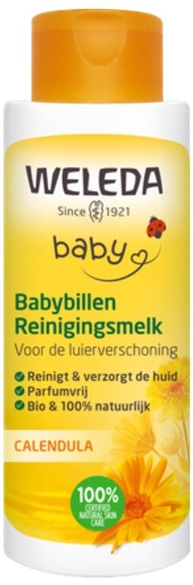 WELEDA - Reinigingsmelk - Babybillen Calendula - 400 ml - 1 stuk van WELEDA
