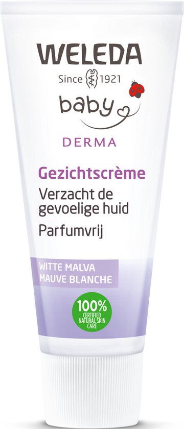 WELEDA - Sensitive Gezichtscrème - Baby & Kind - 50ml - Witte Malva - 100% natuurlijk van WELEDA