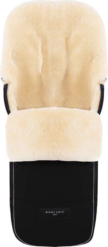 Werner Christ - Flims Voetenzak Schapenwol - Zwart van Werner Christ