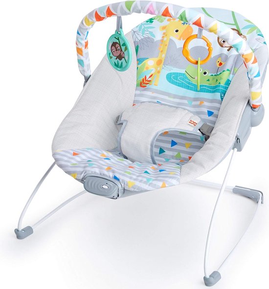 White-Label® Elektrische Schommelstoel Baby - Baby Swing - Wipstoel Baby's met Speelboog - Multikleur van White-Label®