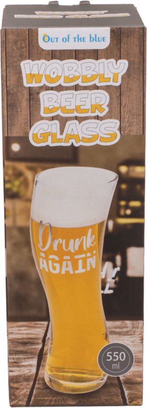 Wiebelig bier glas van Carat klopt niet
