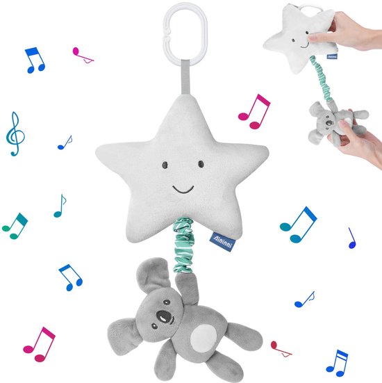 Wieg Bell Speelgoed, Opknoping Speelgoed, Ritselen Speelgoed, Cartoon Dierlijke Bell Hangers, Muziekdoos Auto Opknoping Speelgoed, Geschikt Voor Jonge Kinderen Te Grijpen En Te Spelen van Merkloos