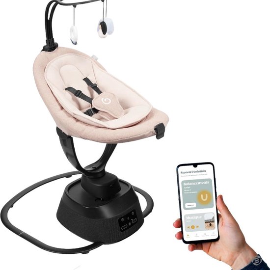 Wiegstoel Baby - Wipstoel - Wipstoel Baby - Schommelstoel Baby - Babystoel - Baby Stoeltje Zitten Voor Thuis - Babyswing van Merkloos