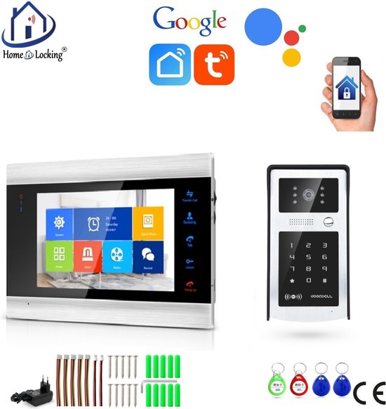 Wifi deurintercom met bediening via APP en werkt met spraakgestuurde apps. T-2103 van Smartwares