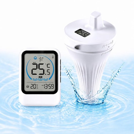 wifi, IP66, drijvende zwembadthermometer, thermometer voor zwembaden, economie, voor zwembaden, ijsbakken en whirlpools