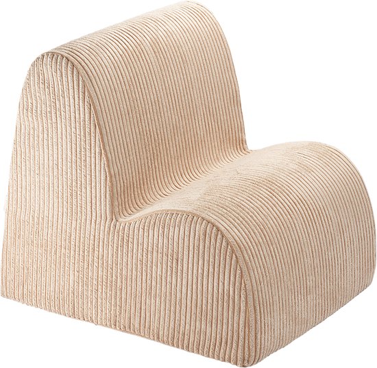 Wigiwama Corduroy Cloud Chair / Fauteuil - 60x50x50cm - Brown Sugar van Wigiwama