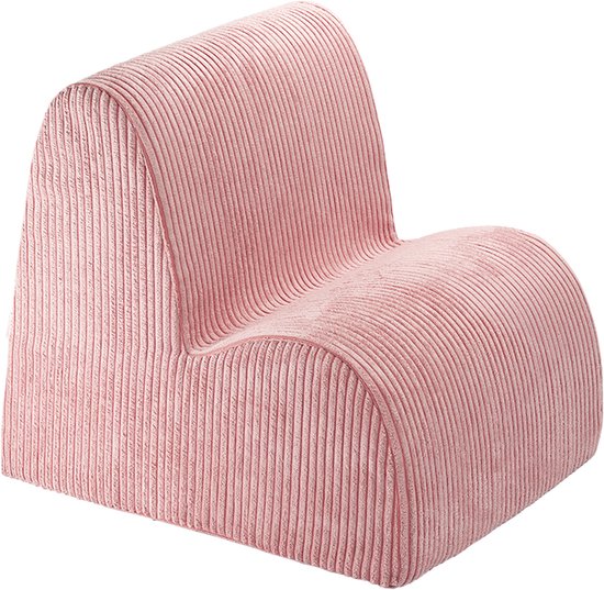 Wigiwama Corduroy Cloud Chair / Fauteuil - 60x50x50cm - Pink Mousse van Wigiwama