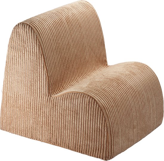 Wigiwama Corduroy Cloud Chair / Fauteuil - 60x50x50cm - Toffee van Wigiwama