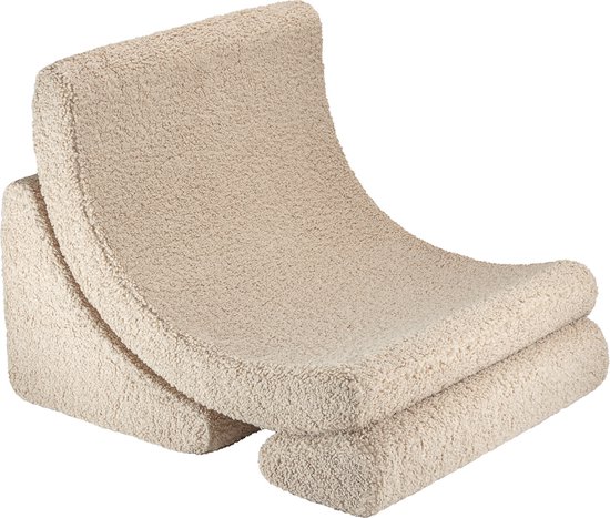 Wigiwama Teddy Moon Chair / Fauteuil - 80x65x55cm - Biscuit van Wigiwama