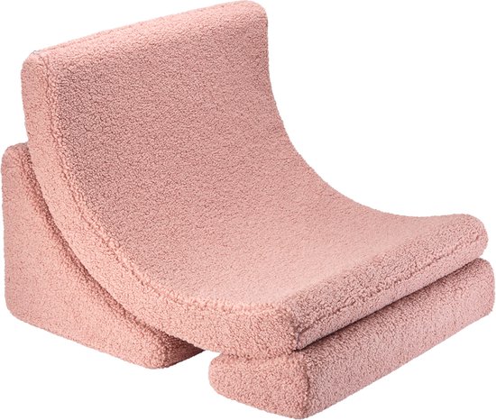 Wigiwama Teddy Moon Chair / Fauteuil - 80x65x55cm - Guava Pink van Wigiwama