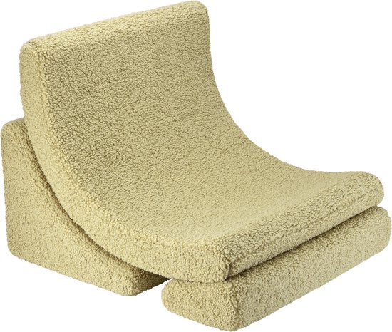 Wigiwama Teddy Moon Chair / Fauteuil - 80x65x55cm - Matcha van Wigiwama