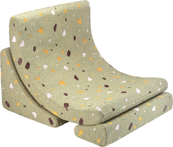 Wigiwama Teddy Moon Chair / Fauteuil - 80x65x55cm - Terrazzo Moss van Wigiwama