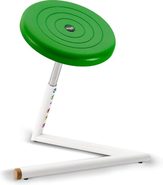 Wigli Junior - Wiebelkruk voor kinderen - In hoogte verstelbaar - Groen van Wigli