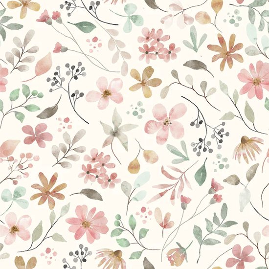 Wikkeldeken - Omslagdoek - Badcape - Bloem / Hydrofiel- 70x70cm / Baby Creaties / Zacht en Ademend voor je Baby van Merkloos