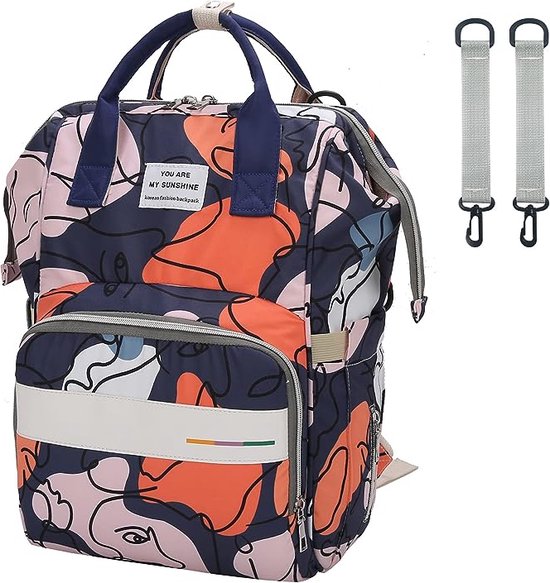 Wikkelrugzak - grote capaciteit luiertas rugzak - Oxford-stof babytas met isolatietas - babyreistas voor onderweg, 5 van RUVALINO