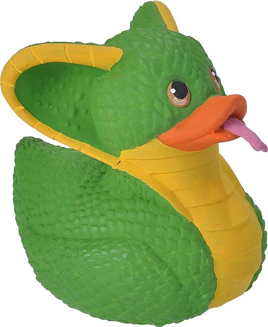 Wild Republic Badeend Slang Junior 10 Cm Groen/geel van Wild Republic