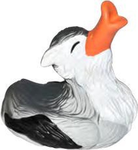 Wild Republic Badeend Wolf Junior 10 Cm Wit/grijs van Wild Republic