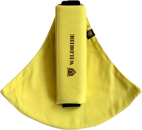 Wildride® Kinderdrager Citroen - 100% Katoen - Lichtgewicht & Draagbaar - Heupdrager Voor Kinderen van 9 Maanden tot 4 Jaar - Draagzak voor Baby en Peuter - Baby Carrier - Tot 20 kg