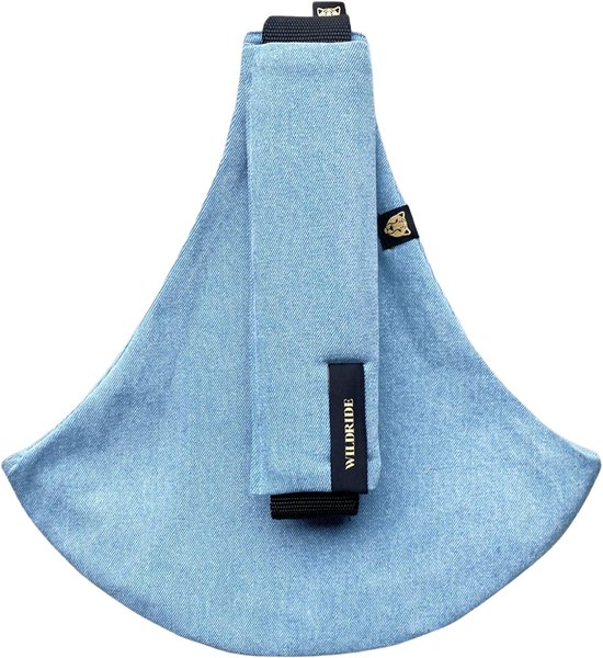 Wildride® Kinderdrager Denim - 100% Katoen - Lichtgewicht & Draagbaar - Heupdrager Voor Kinderen van 9 Maanden tot 4 Jaar - Draagzak voor Baby en Peuter - Baby Carrier - Tot 20 kg