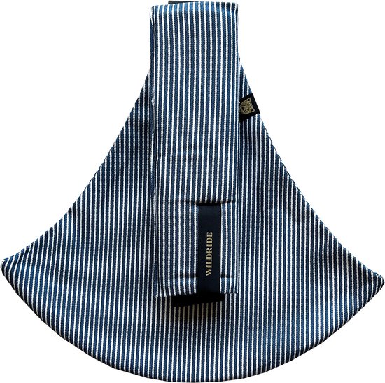 Wildride Kinderdrager Indigo Strepen - Draagzak voor kinderen van 9 maanden tot 4 jaar - Tot 20 kg - Baby Carrier Lichtgewicht & Draagbaar van Merkloos