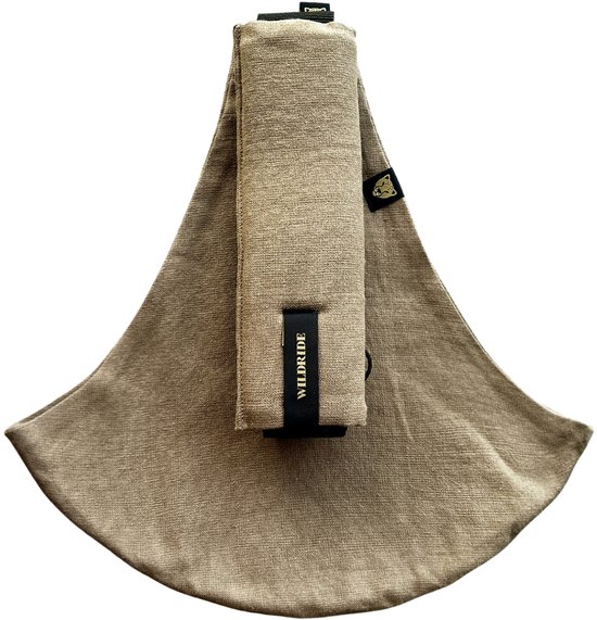 Wildride Kinderdrager Linnen Camel - Draagzak voor kinderen van 9 maanden tot 4 jaar - Tot 20 kg - Baby Carrier Lichtgewicht & Draagbaar van Merkloos