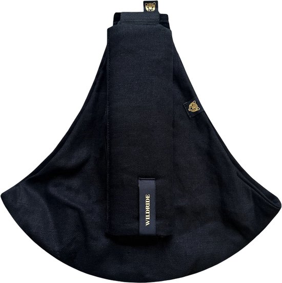 Wildride Kinderdrager Linnen Zwart - Draagzak voor kinderen van 9 maanden tot 4 jaar - Tot 20 kg - Baby Carrier Lichtgewicht & Draagbaar van Merkloos