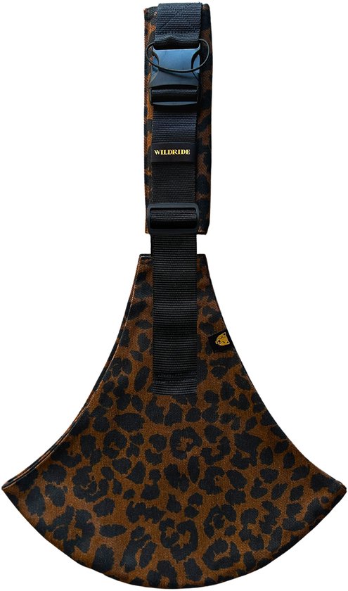 Wildride Kinderdrager Luipaardprint Bruin - Draagzak voor kinderen van 9 maanden tot 4 jaar - Tot 20 kg - Baby Carrier Lichtgewicht & Draagbaar van Merkloos