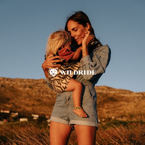 Wildride Kinderdrager Zebraprint Bruin - Draagzak voor kinderen van 9 maanden tot 4 jaar - Tot 20 kg - Baby Carrier Lichtgewicht & Draagbaar van Merkloos