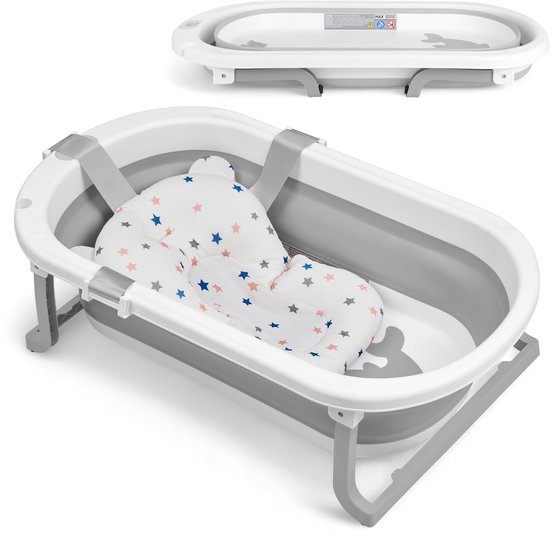 WILLY opvouwbaar bad voor baby’s - grijs van Merkloos