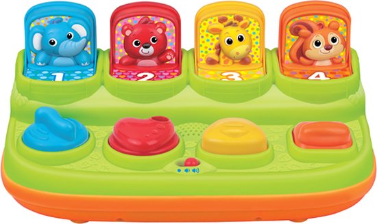 WINFUN Pop ‘N Learn Surprise: tournez, composez, appuyez en poussez pour faire apparaître les amis animaux. van Merkloos
