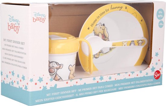 Winnie de Poeh mijn eerste 3-delig diner set - cadeauset van Merkloos