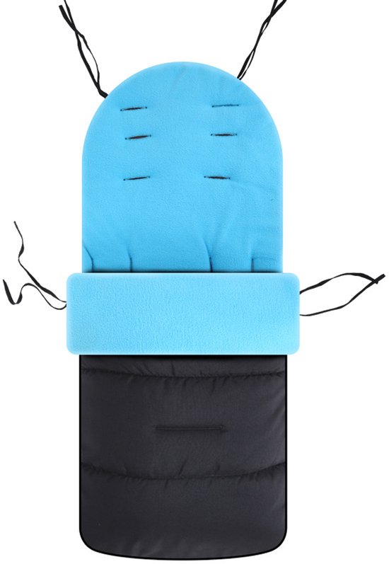 Winter kinderwagen tas - universele kinderwagen hoes - kinderwagen voetenzak - winter slaapzak - warme kinderwagen voetenzak - kinderwagen accessoires - 86*45cm -Blauw van Merkloos