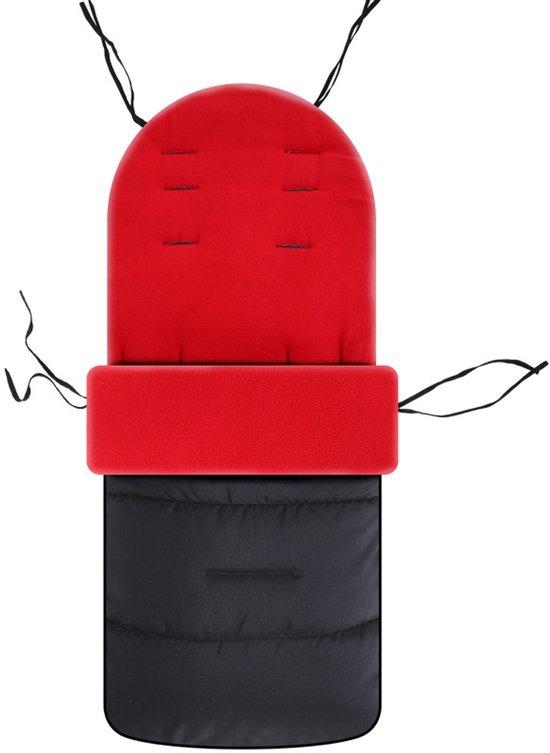 Winter kinderwagen tas - universele kinderwagen hoes - kinderwagen voetenzak - winter slaapzak - warme kinderwagen voetenzak - kinderwagen accessoires - 86*45cm -Rood van Merkloos