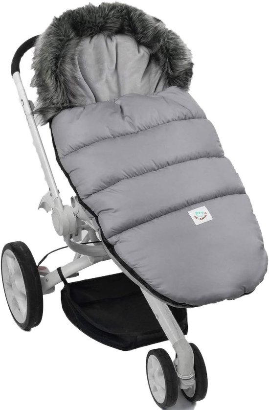 Winter Slaapzak - Kinderwagen Voetenzak - Baby Comfort - Universele Pasvorm - Grijs