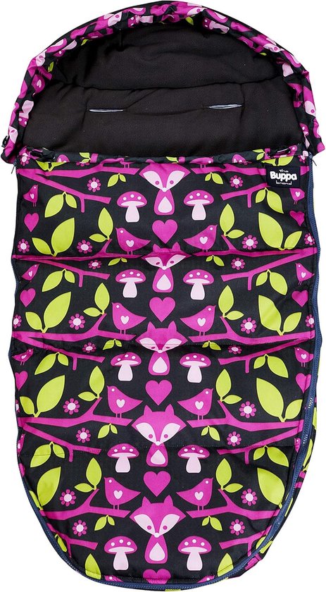 Winter Voetenzak - Baby Dekenzak - Warmte Buiten - Waterafstotend Materiaal - 110cm x 50cm - Zwart Roze