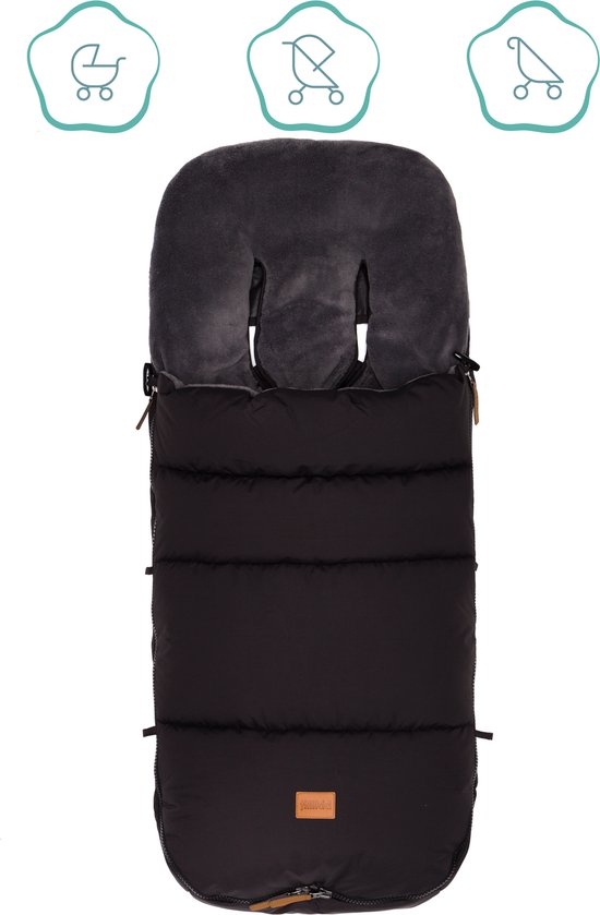 Winter voetenzak kinderwagen - antislip - thermoregulerend - zwart - fillikid van Fillikid
