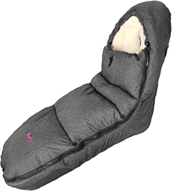 Winter voetenzak - Kinderwagen deken - Baby warm houden - Verstelbaar en afneembaar - 99 cm hoogte - Beige