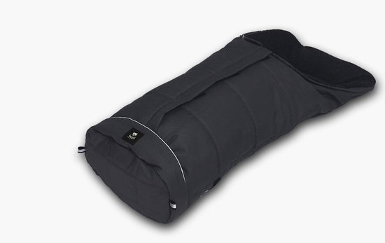 Winter Voetenzak - Kinderwagen Zak - Baby Warm Houden - Waterdicht Winddicht Fleece - 105x48cm - Zwart van Merkloos