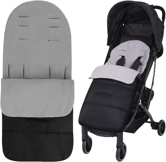 Winter Voetenzak voor Babystoel, Universele Voetenzak voor Kinderwagens, Warm en Comfortabel (Wit)