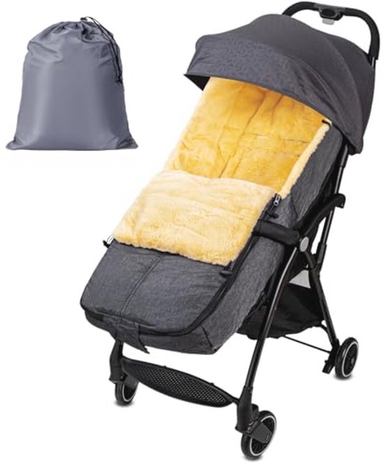 Winter voetenzak voor kinderwagens - Dubbellaagse, ademende en comfortabele oplossing voor baby's van Merkloos