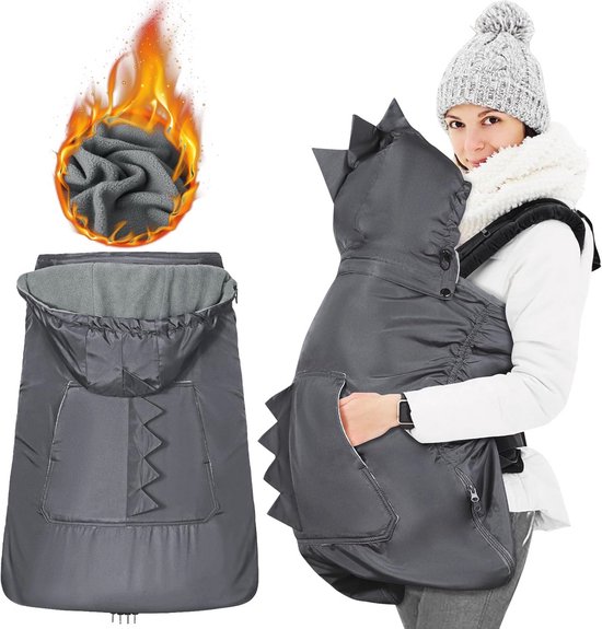 Winterhoes voor Babydrager met Afneembare Capuchon en Waterdichte Voering