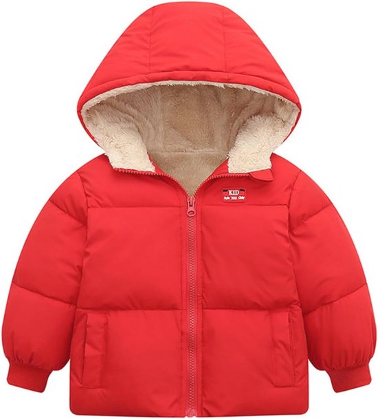 Winterjas voor baby's - winddicht, warm fleece met capuchon, ideaal voor jongens en meisjes