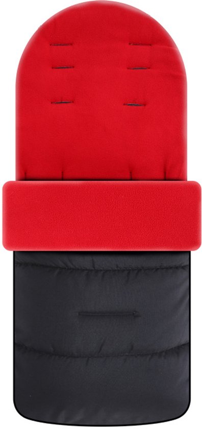 Winterkinderwagen voethoezen - Babykinderwagen voethoezen - Universele baby voethoezen - Baby voethoezen - Winterslaapzakken - Kinderwagen voethoezen met rits - Waterdicht - Winddicht - Past op de meeste kinderwagens -80*38cm-Rood van Mercimundo