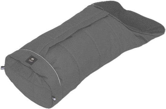 Winterse Voetenzak - Kinderwagen Zak - Baby Warm Houden - Water Winddicht Materiaal - 105x48cm - Grijs Zwart van Merkloos