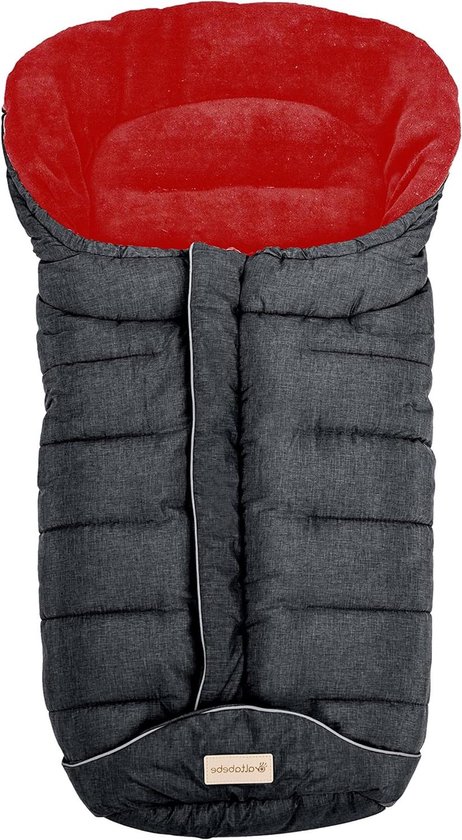 Wintervoetenzak - Baby deken - Wandelen met baby - Waterdicht en winddicht - 95 x 45 cm - Donkergrijs