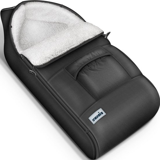 Wintervoetenzak - Babyzak - Warmte in kinderwagen - Universeel inzetbaar - 95 cm - Zwart