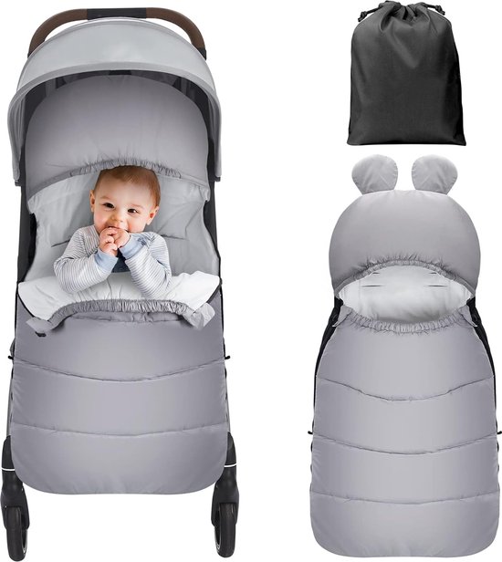 Wintervoetenzak voor kinderwagens, inbakerdekens, wintervoetenzak Babyzitje Buggy, universeel, voetenzak voor kinderwagens, joggers, buggy's, kinderbedje, waterafstotende kinderwagenaccessoires