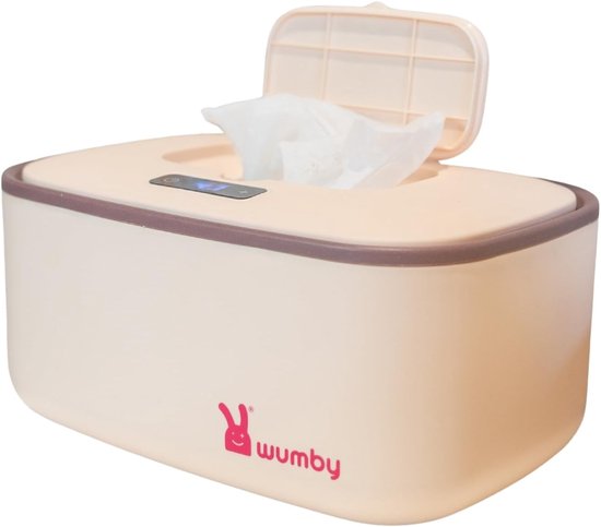 Wipes Verwarmer - Doekjes Houder - Baby Verzorgen - Verstelbare Temperatuur - 25 x 17 x 14 cm - Vanille