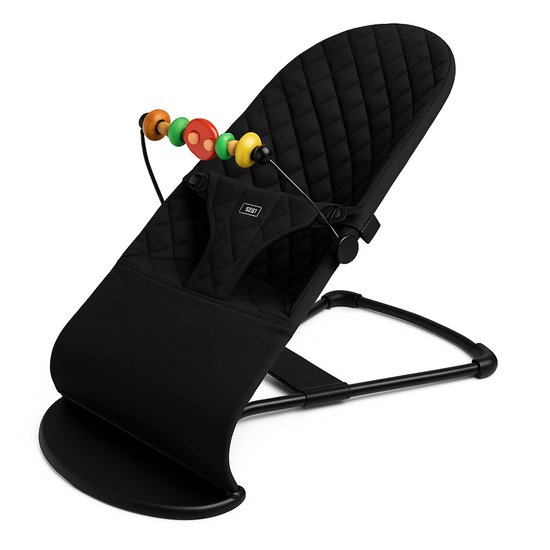 Wipstoel Baby - Baby Bouncer - Schommelstoel Baby - Baby Swing - met Speelboog - Zwart van Merkloos