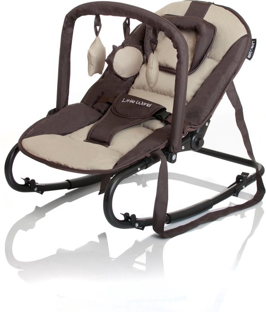 Wipstoel Little World Stardust Brown 'n Beige (incl. speelboog) van Merkloos